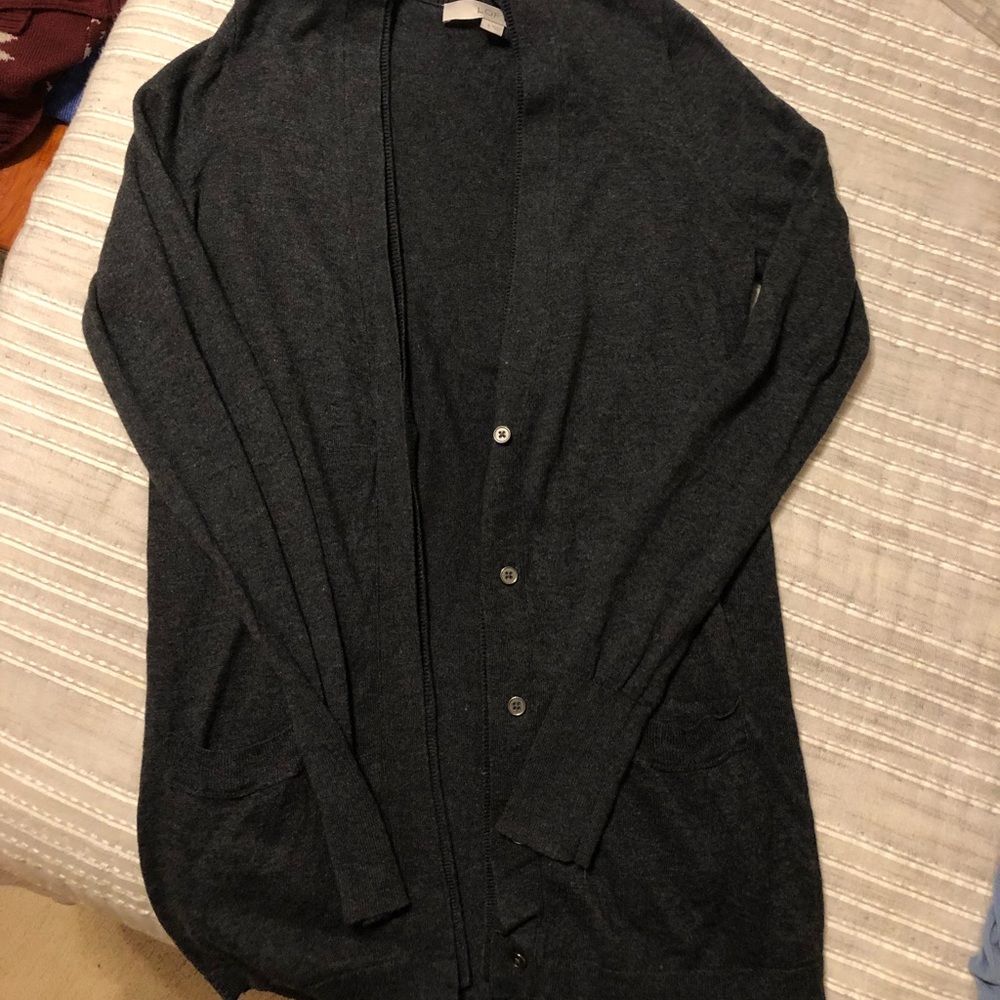 LOFT cardigan-grey